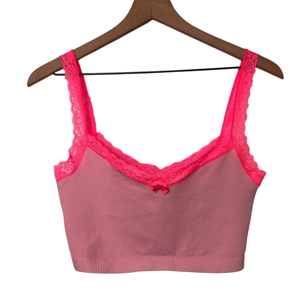 OUT FROM UNDER PINK LACE WOMEN BRALETTER SIZE XL